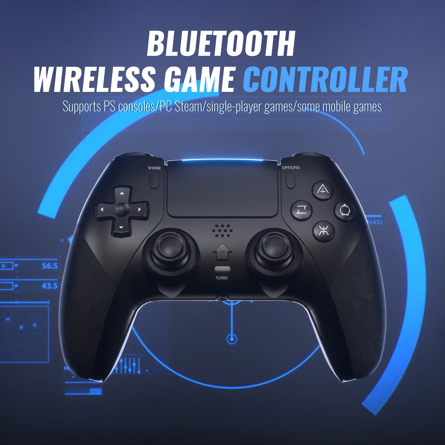 Experience Unmatched Gaming with the Anti-Stick Drift Wireless Controller for PS5/PC – Featuring Programmable Macro Buttons, 6-Axis Precision, and Dual Vibration!
