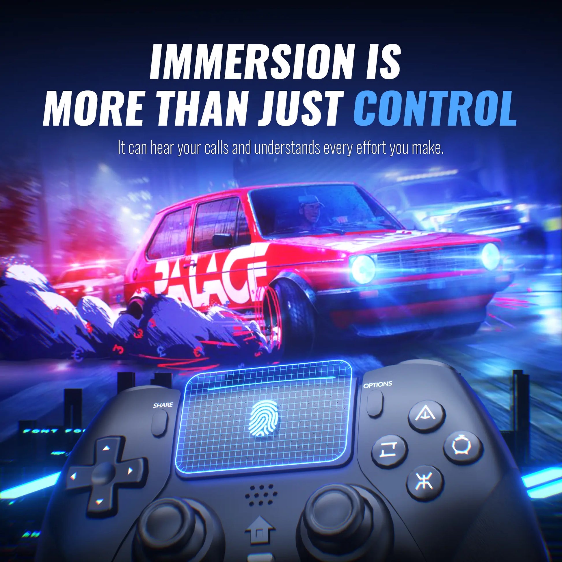 Experience Unmatched Gaming with the Anti-Stick Drift Wireless Controller for PS5/PC – Featuring Programmable Macro Buttons, 6-Axis Precision, and Dual Vibration!