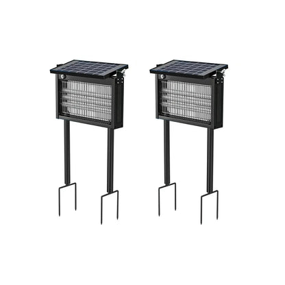 Experience Ultimate Outdoor Comfort with the Gainstarx Solar Bug Zapper - Waterproof, Rechargeable, and Smart Light Sensor for Effortless Insect Control