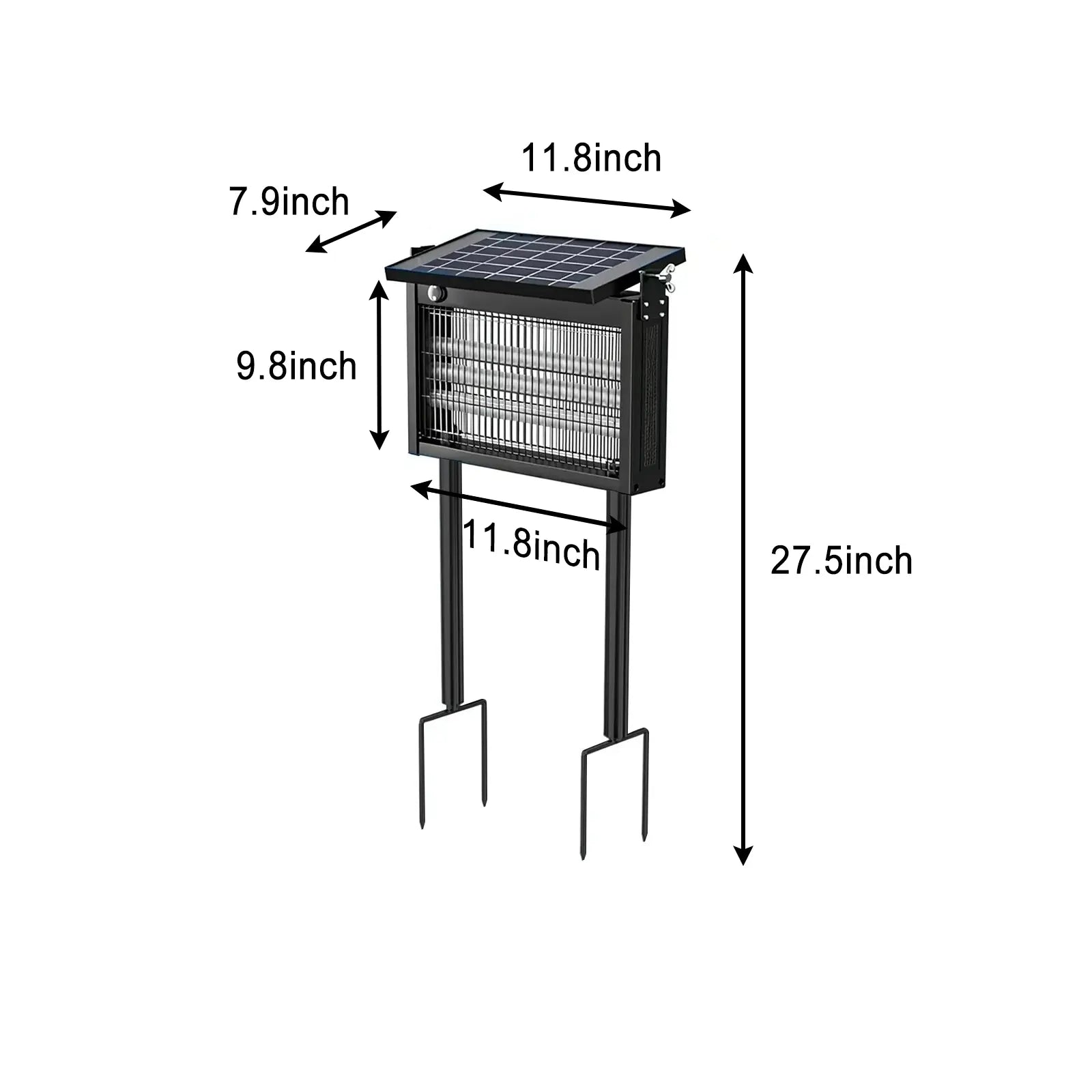 Experience Ultimate Outdoor Comfort with the Gainstarx Solar Bug Zapper - Waterproof, Rechargeable, and Smart Light Sensor for Effortless Insect Control