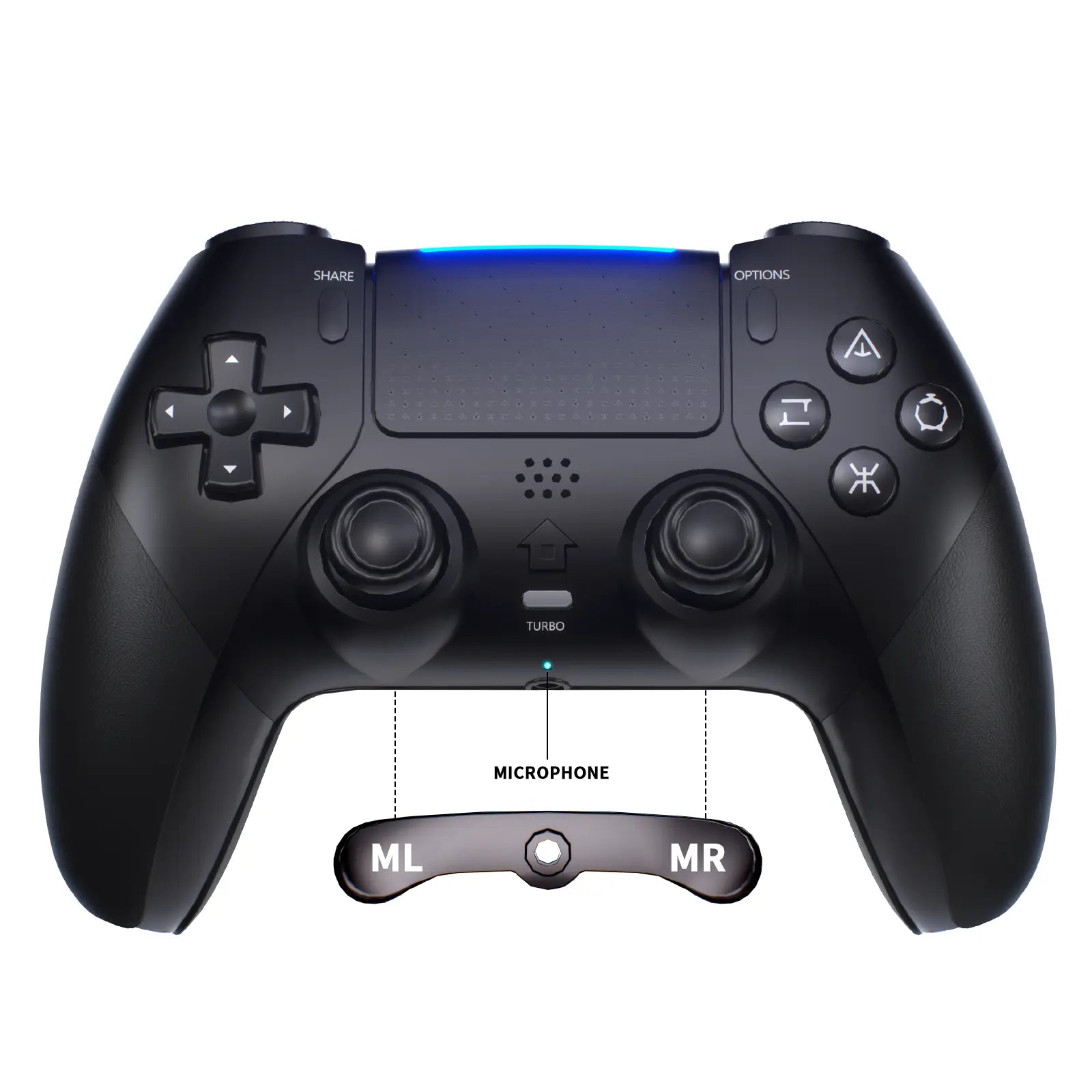 Experience Unmatched Gaming with the Anti-Stick Drift Wireless Controller for PS5/PC – Featuring Programmable Macro Buttons, 6-Axis Precision, and Dual Vibration!
